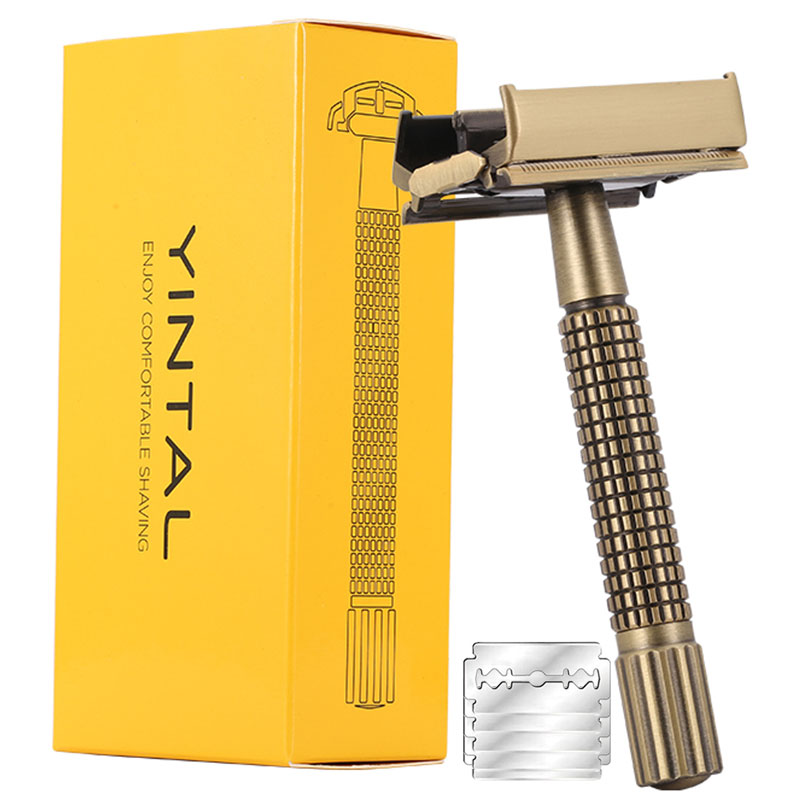Safety Razor Handle - YINTAL латунная мужская безопасная бритва TTO,