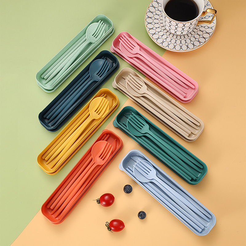 Reusable Straw - Набор из 4 предметов: портативные столовые