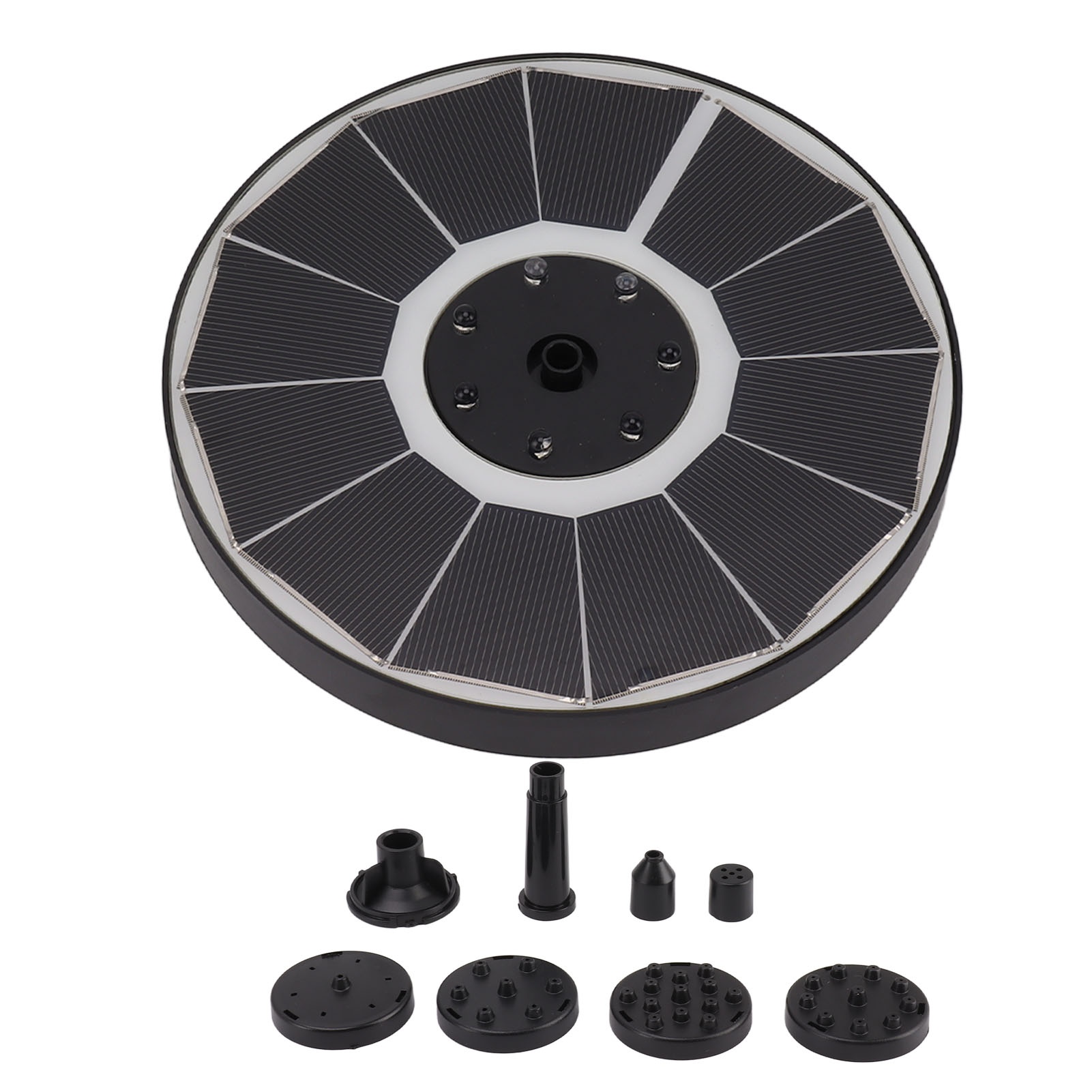 Solar Garden Light - Солнечный фонтан с 8 насадками, 3.5