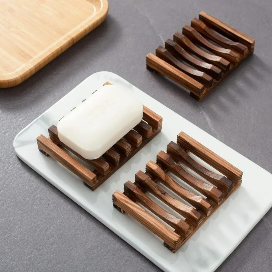 Bamboo Cutlery - Деревянная мыльница для душа в ванной