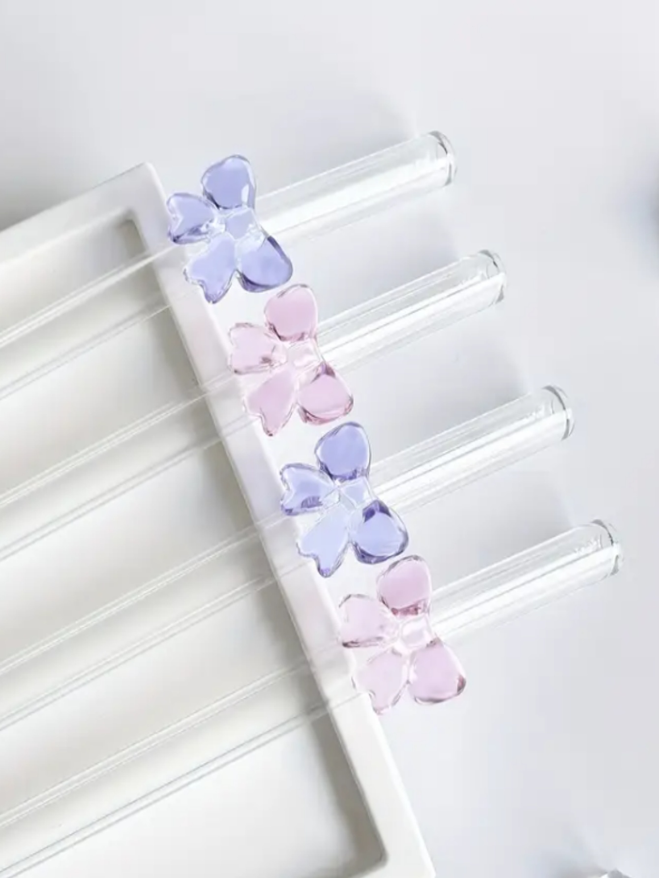 2/6 шт. элегантные стеклянные  – обзор и цена Reusable Straw