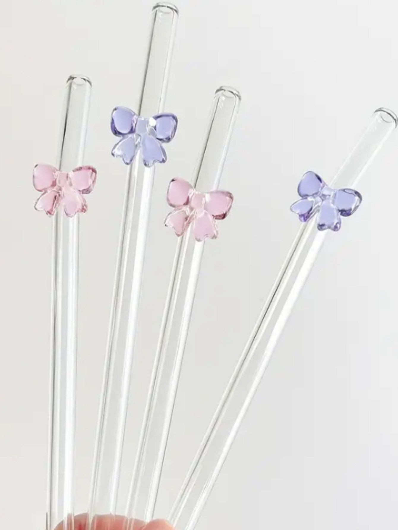 2/6 шт. элегантные стеклянные  – обзор и цена Reusable Straw