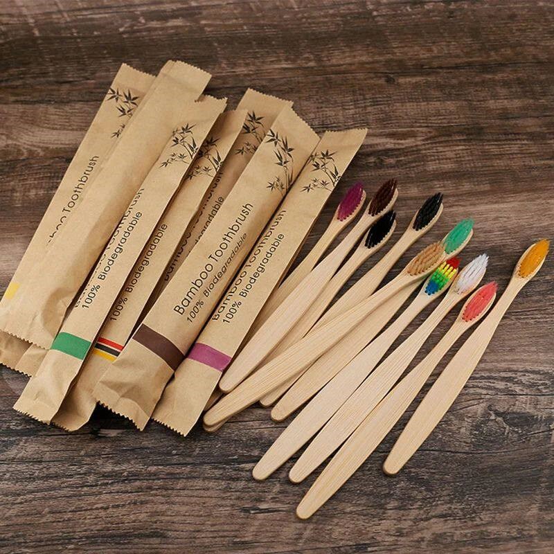 Случайный цвет, 5/10 шт. бамбу – обзор и цена Bamboo Toothbrush