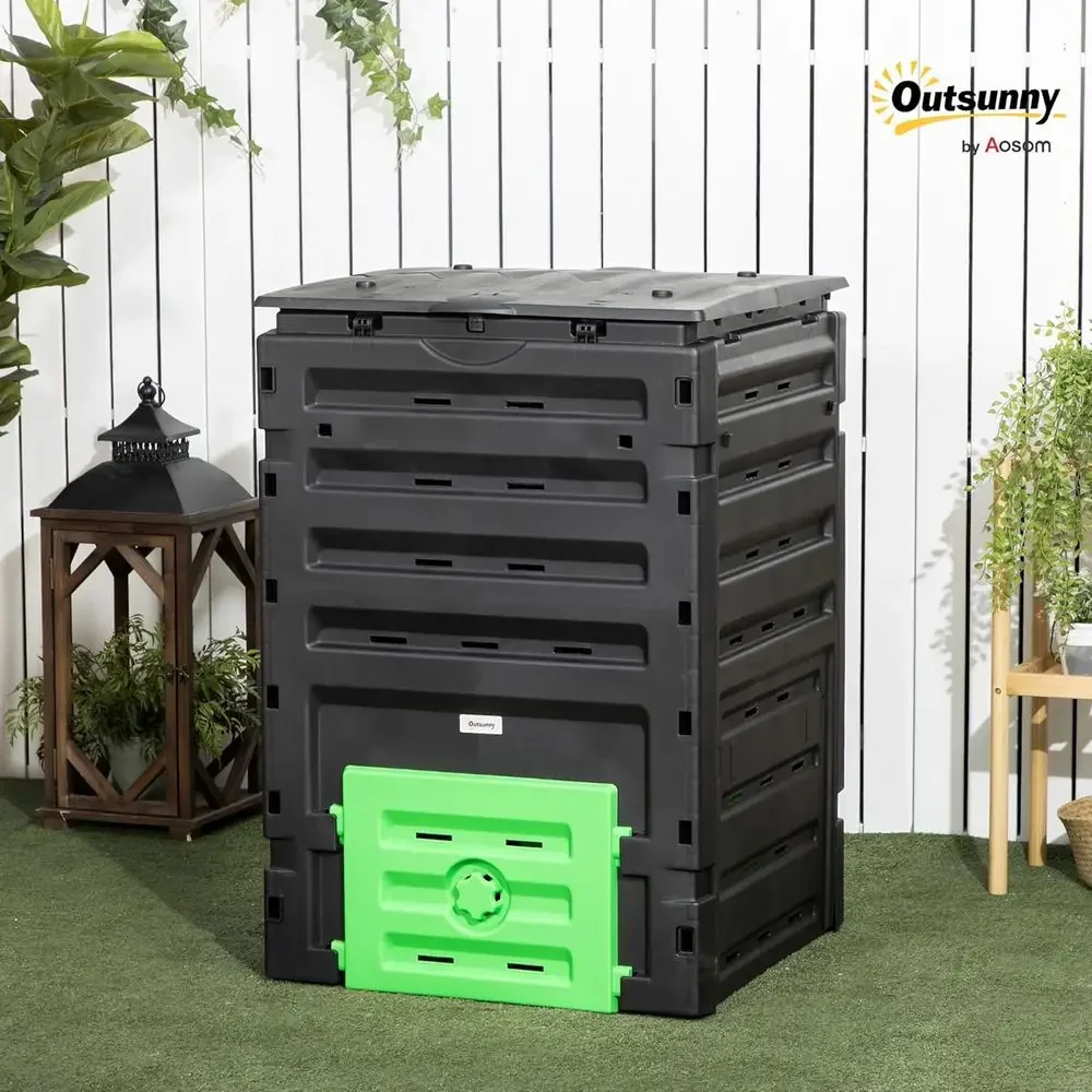 Большой садовый компостный кон – обзор и цена Compost Bin